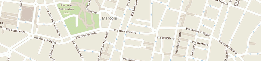 Mappa della impresa bar il gatto e la volpe snc di malini moreno a BOLOGNA