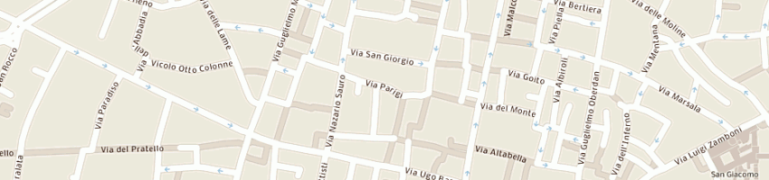 Mappa della impresa associazione nazionale fra mutilati ed invalidi di guerra a BOLOGNA