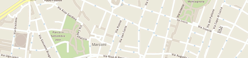 Mappa della impresa il cartiglio a BOLOGNA