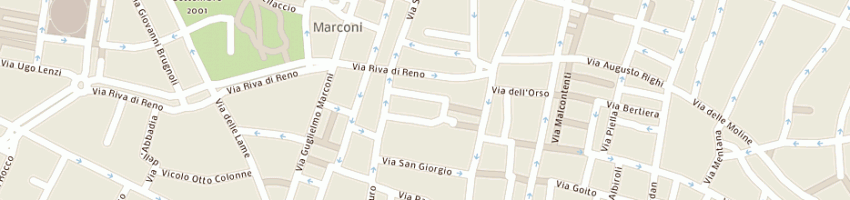 Mappa della impresa arstud - azienda regionale per il diritto allo studio universitario a BOLOGNA