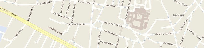 Mappa della impresa copisteria di risio a BOLOGNA