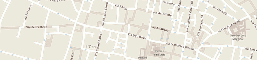 Mappa della impresa il karato di cardinali franco e c a BOLOGNA