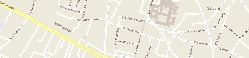 Mappa della impresa centro giacomo venezian a BOLOGNA