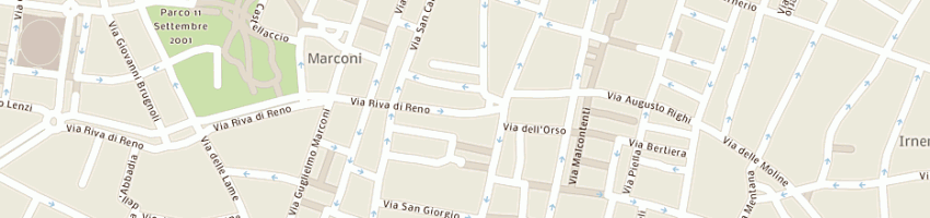 Mappa della impresa camiceria al reno a BOLOGNA