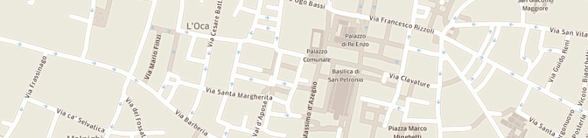 Mappa della impresa trattoria battibecco di domenico costa e c sas a BOLOGNA