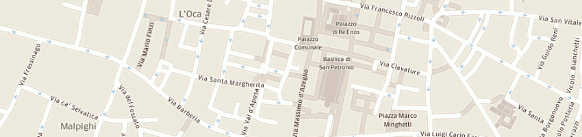 Mappa della impresa ristoranti albergo roma a BOLOGNA