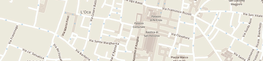 Mappa della impresa pizzeria trattoria la mela a BOLOGNA