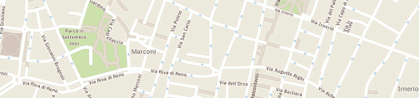 Mappa della impresa trattoria valerio a BOLOGNA