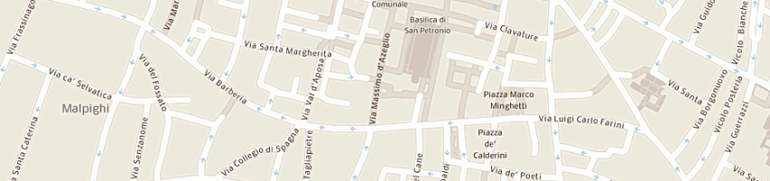 Mappa della impresa monsieur sas di bonura luigi e c a BOLOGNA