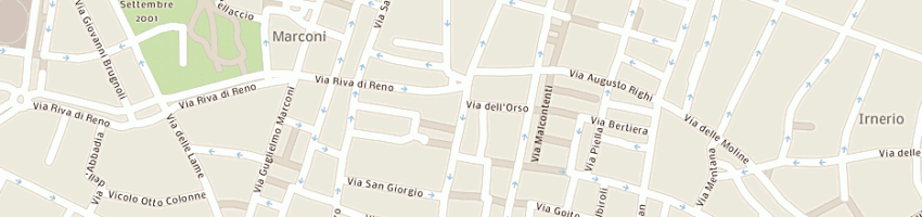 Mappa della impresa bar della pioggia di calegari maurizio e calegari roberto snc a BOLOGNA