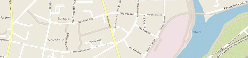 Mappa della impresa studio okay di plagg anna a BOLZANO