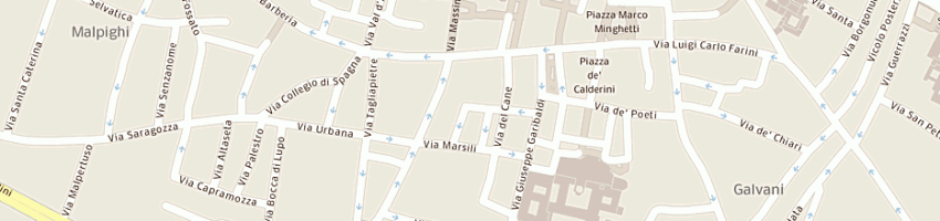 Mappa della impresa fuzzi vittoria a BOLOGNA