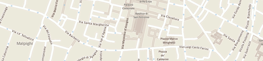 Mappa della impresa hotel dei commercianti a BOLOGNA
