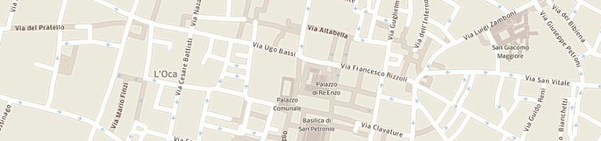 Mappa della impresa sestante travel network a BOLOGNA