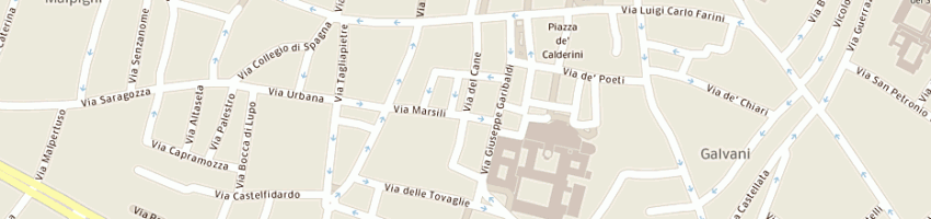 Mappa della impresa croce rossa italiana - comitato provinciale a BOLOGNA