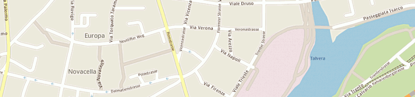 Mappa della impresa turci gino a BOLZANO