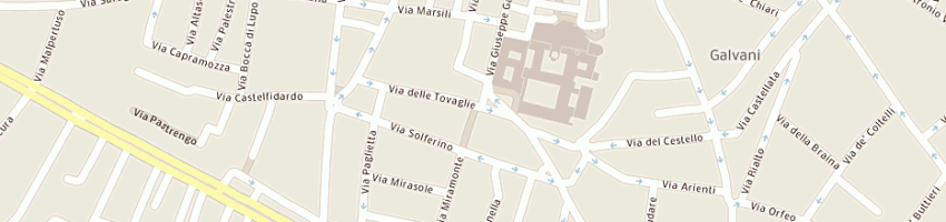 Mappa della impresa enoteca dal tribunale sas di giovanni laurenti e c a BOLOGNA