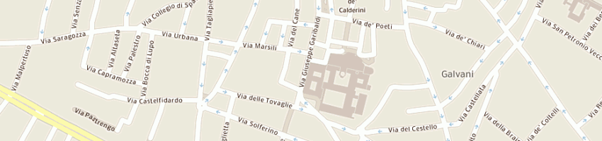 Mappa della impresa manfredi franco a BOLOGNA
