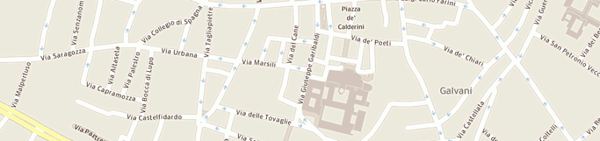 Mappa della impresa studio legale giovanni cerri e monica bini avvocati assti a BOLOGNA