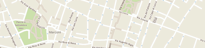 Mappa della impresa albergo cristallo sonno tranquillo a BOLOGNA