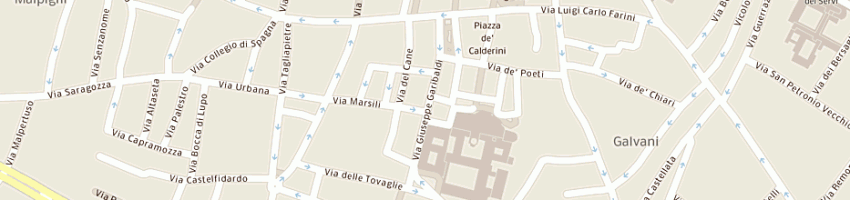 Mappa della impresa merli alberto a BOLOGNA