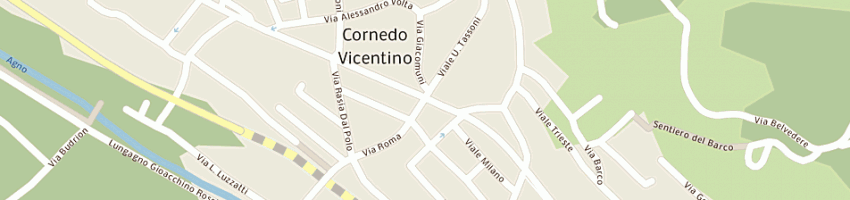 Mappa della impresa vicenza pubblicita' srl a CORNEDO VICENTINO