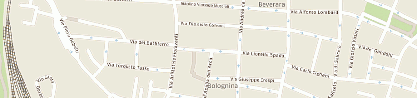 Mappa della impresa lunghi sas di lunghi mara e c a BOLOGNA