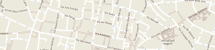 Mappa della impresa tribunale ecclesiastico flaminio a BOLOGNA