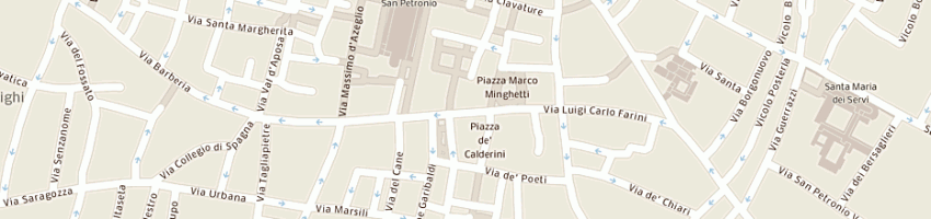 Mappa della impresa gruppo emiliano dei cavalieri del lavoro a BOLOGNA
