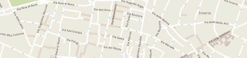 Mappa della impresa istituto di cultura ludovico ariosto srl a BOLOGNA