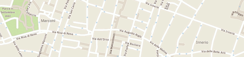 Mappa della impresa ristorante donatello snc di temperino caterina e fanciullacci ferruccio a BOLOGNA
