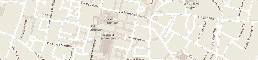 Mappa della impresa pescheria del pavaglione sas di stefano fini e c a BOLOGNA