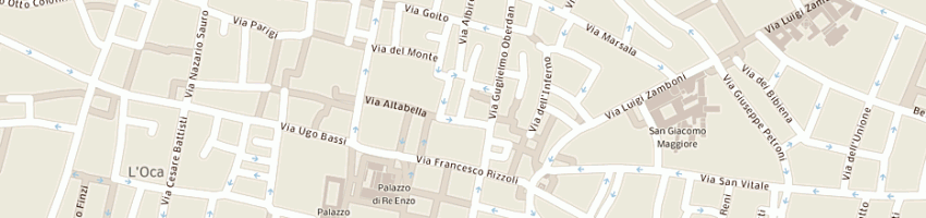 Mappa della impresa circolo cultricreatsporttra i dipendenti dellabanca naz a BOLOGNA