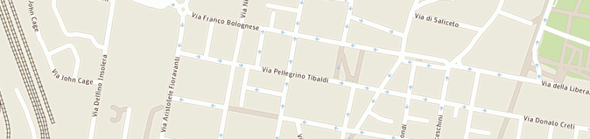 Mappa della impresa edicola tibaldi (snc) a BOLOGNA