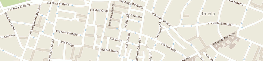 Mappa della impresa forze armate esercito circolo ufficiali di presidio - palazzo grassi a BOLOGNA