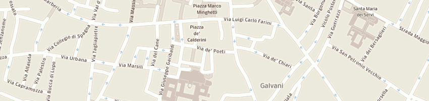 Mappa della impresa palestra de' poeti snc a BOLOGNA
