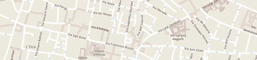 Mappa della impresa bar tabaccheria oberdan a BOLOGNA