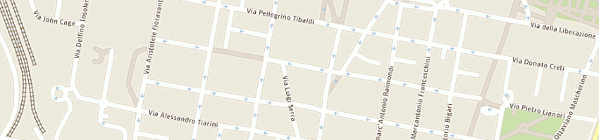 Mappa della impresa pizzeria il grottino ristorante a BOLOGNA