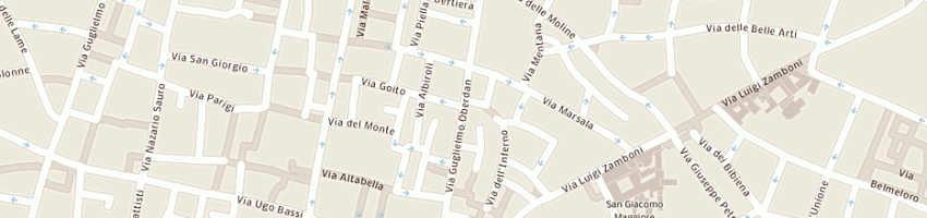 Mappa della impresa p e r events a BOLOGNA