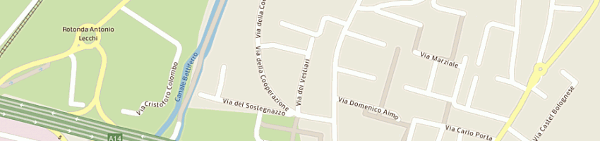 Mappa della impresa carrozzeria candini a BOLOGNA