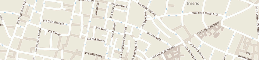Mappa della impresa osteria partenone snc a BOLOGNA
