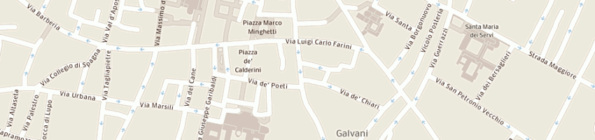 Mappa della impresa grechi snc di grechi anna maria e c a BOLOGNA