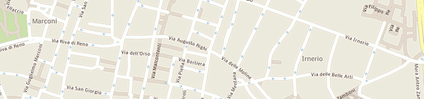 Mappa della impresa albergo san giorgio hotel a BOLOGNA