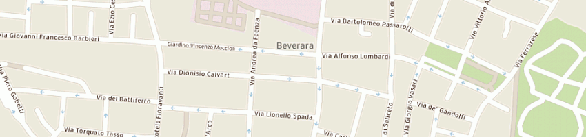 Mappa della impresa autofficina calvart di mazzetti g e c sas a BOLOGNA