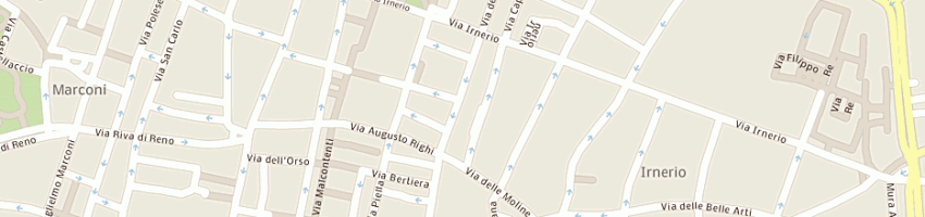 Mappa della impresa centro irnerio sas di vecchi staglieno e c a BOLOGNA