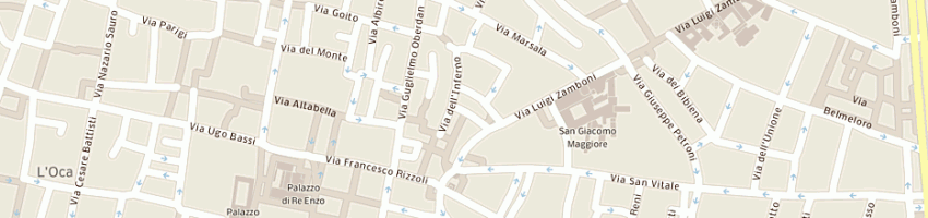 Mappa della impresa amici snc di mahmood swapan e c a BOLOGNA