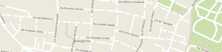Mappa della impresa treggia franco a BOLOGNA