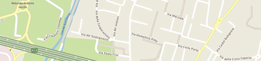 Mappa della impresa cns trading srl a BOLOGNA