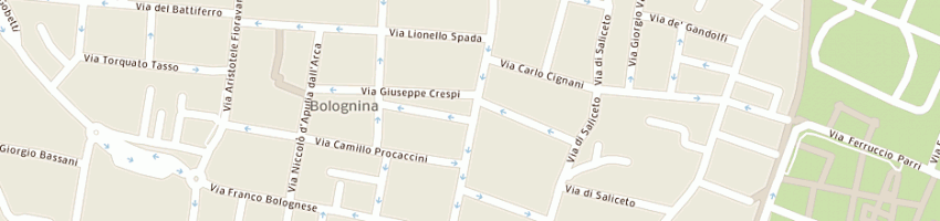 Mappa della impresa franzoni carni (sas) a BOLOGNA