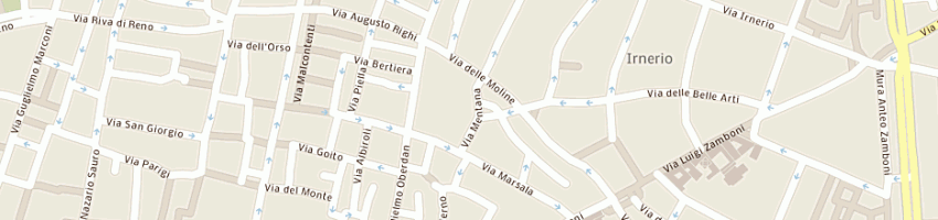 Mappa della impresa centro italiano di documentazione sulla cooperazione e l'economia s a BOLOGNA